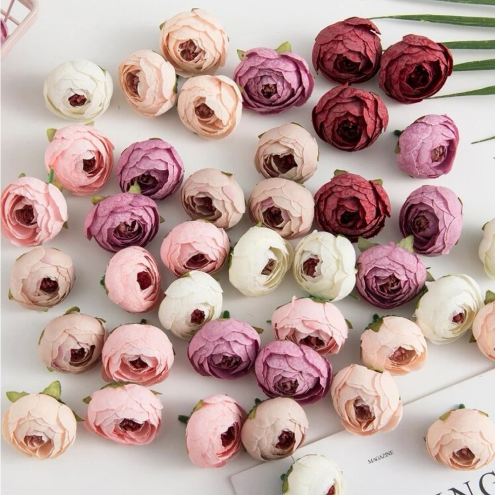 200 Artificial Peony Flower Heads